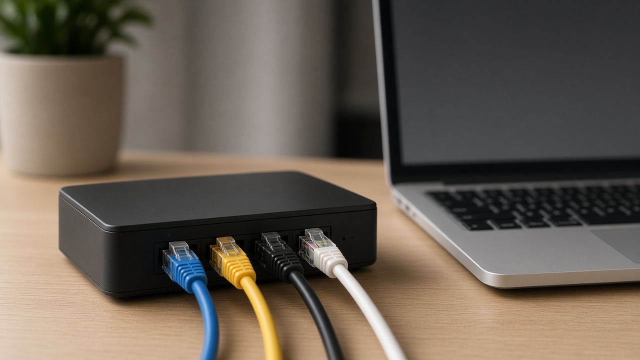 Wi-Fi router illustrating bridge-mode network configuration